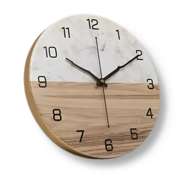 Wandklok marmer 60 cm, in diverse kleuren