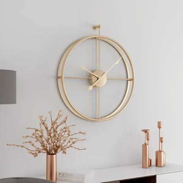 Wandklok pendel, zwart, goud of zilver