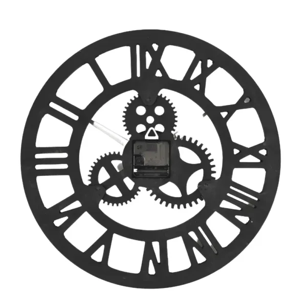Wandklok steampunk, met tandwielen