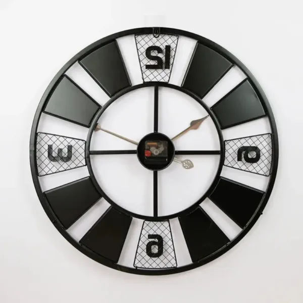 Horloge Murale Industrielle Colorée