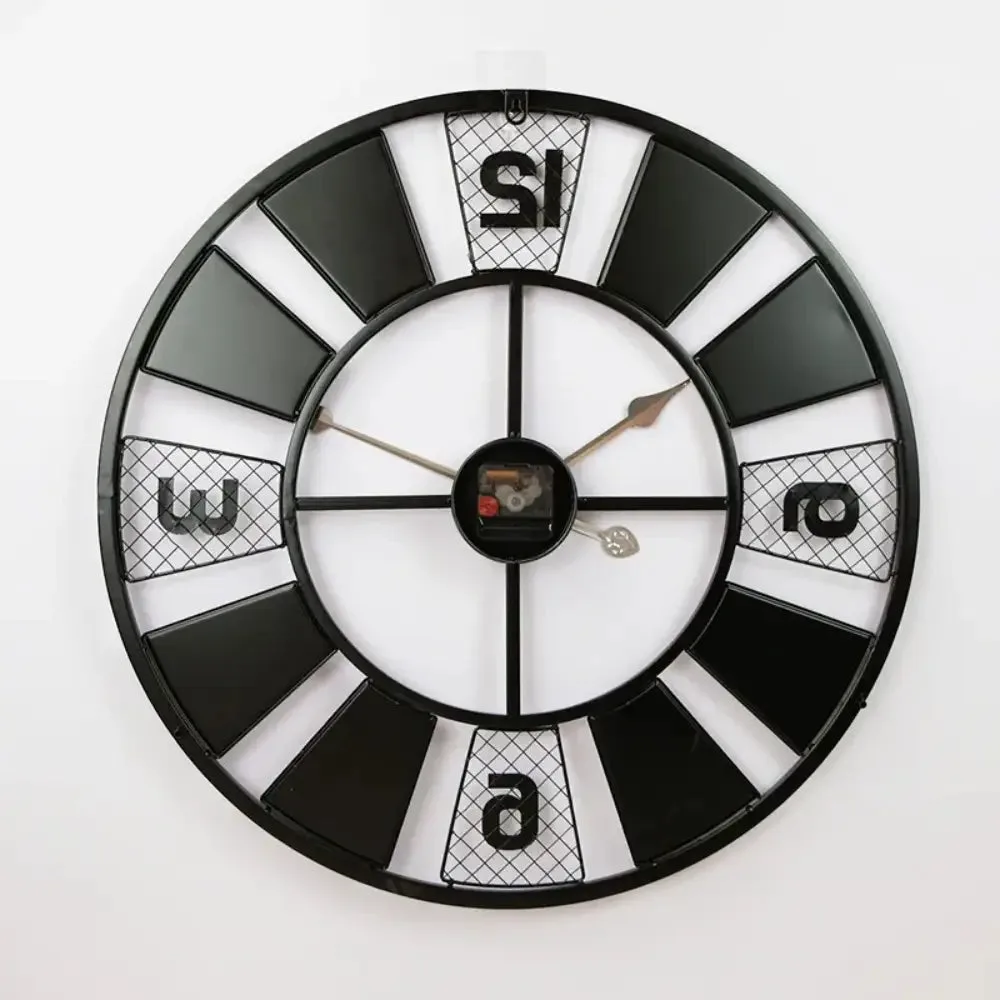 Horloge Murale Industrielle Colorée