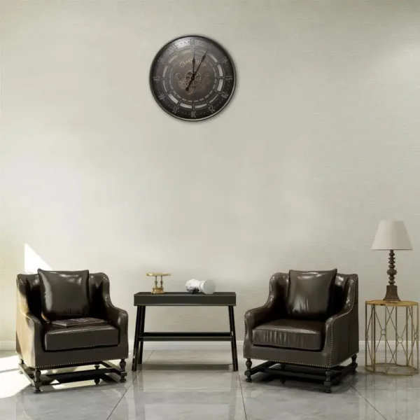 Horloge Murale Industrielle Spin Time Vintage