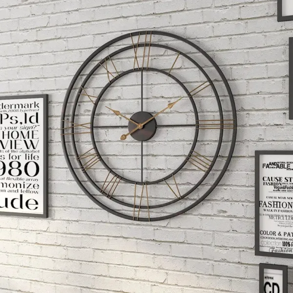Horloge Murale Industrielle Fer Forgé