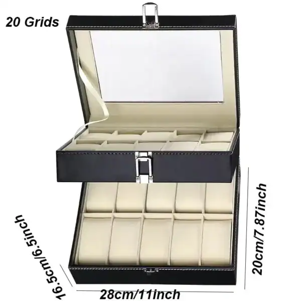 Horlogebox 6 horloges, elegante beige of bruine uitvoering, foto 14