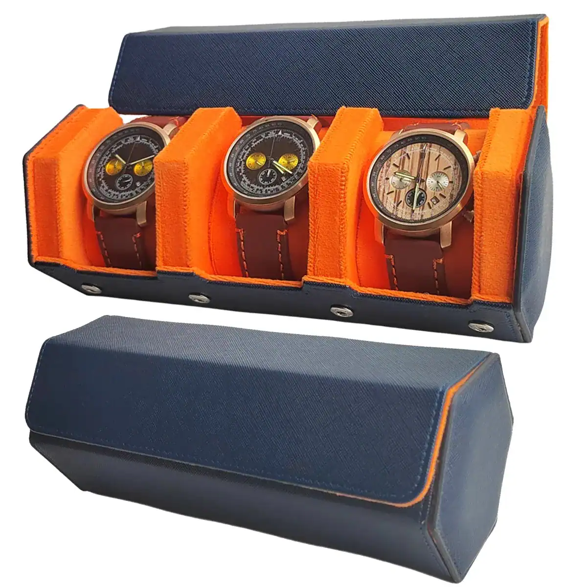 Horlogedoos 3 horloges, vintage stijl, foto 18
