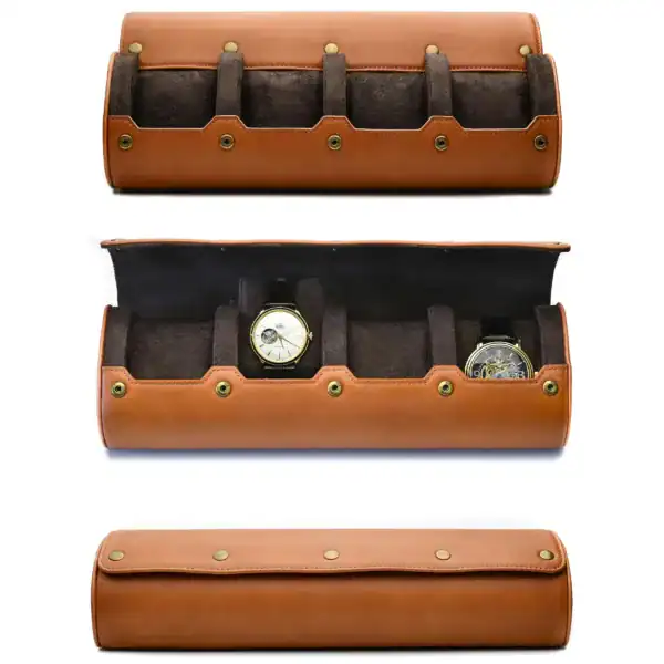 Horlogedoos voor 6 horloges, diverse kleuren en vakken, foto 7