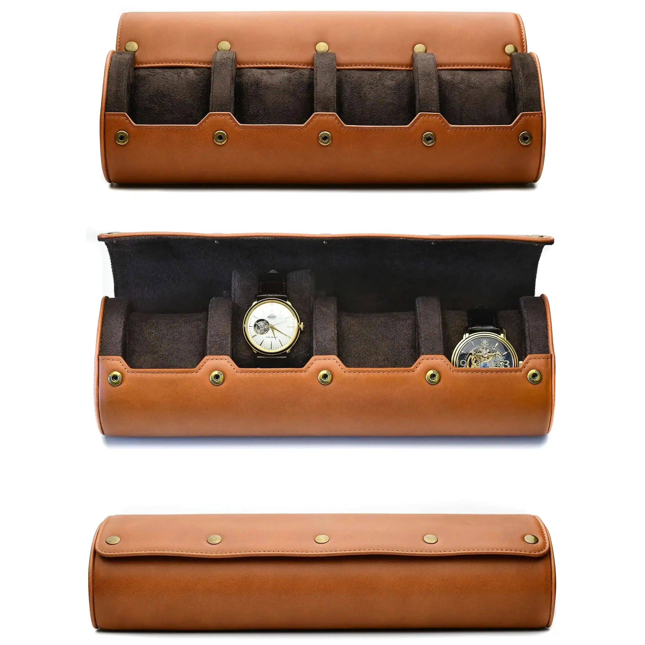 Horlogedoos voor 6 horloges, diverse kleuren en vakken, foto 7