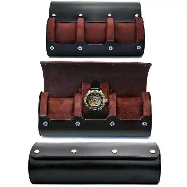 Horlogedoos voor 6 horloges, diverse kleuren en vakken, foto 9