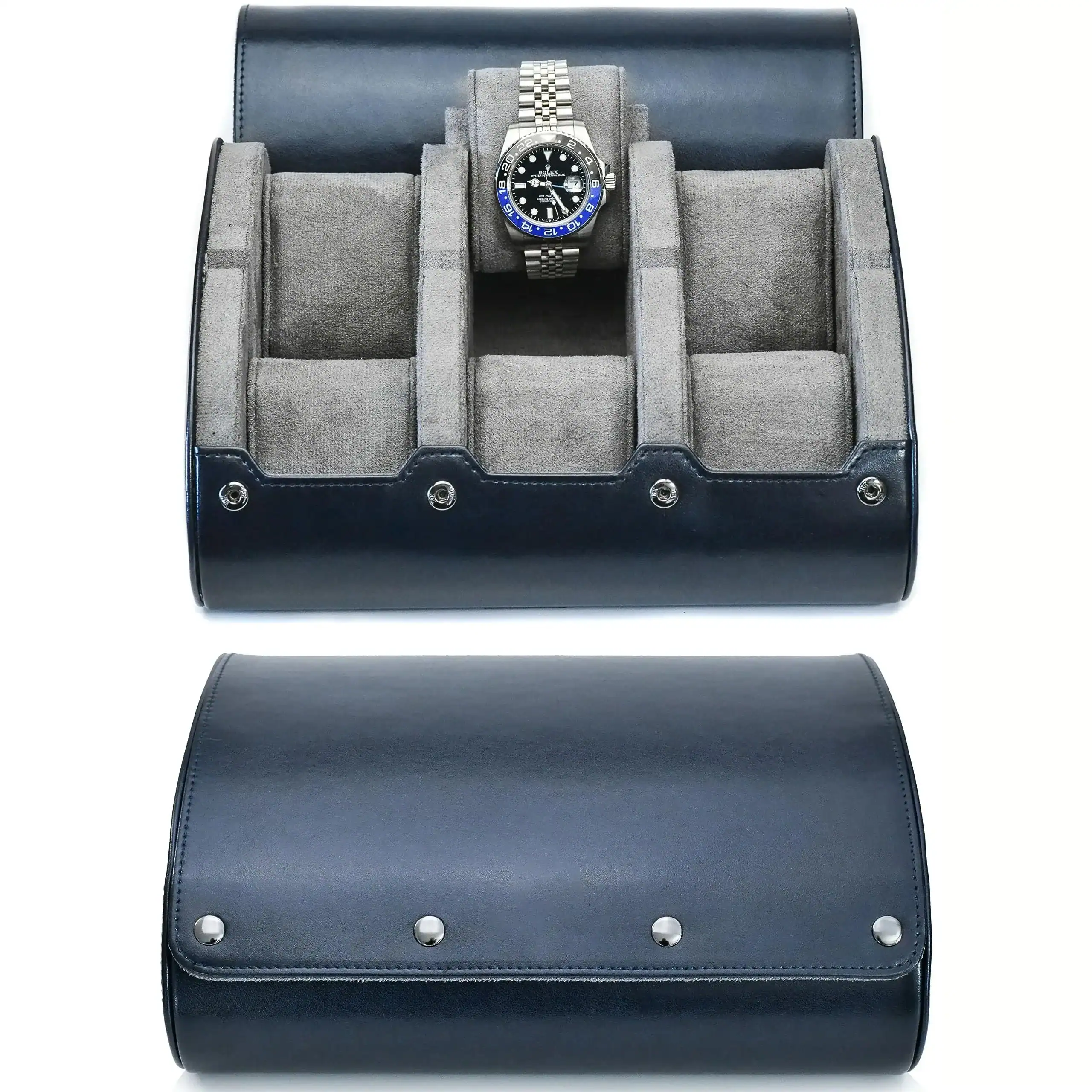 Horlogedoos voor 6 horloges, diverse kleuren en vakken, foto 14