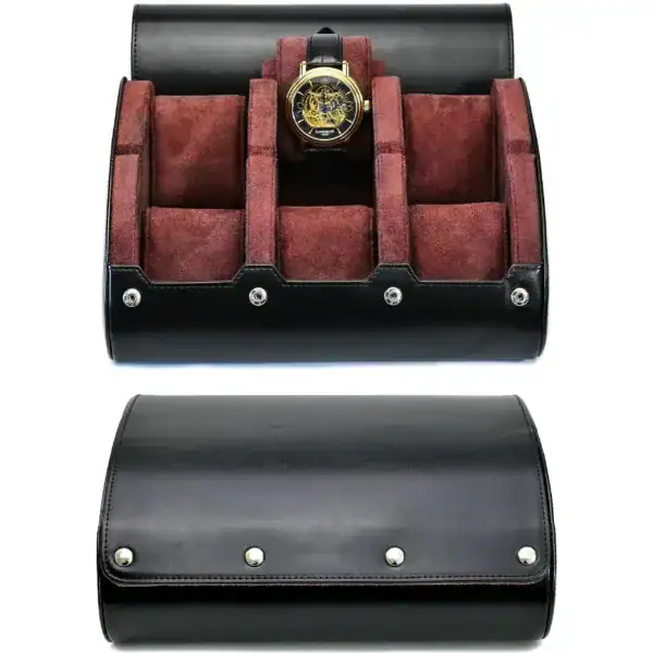 Horlogedoos voor 6 horloges, diverse kleuren en vakken, foto 15