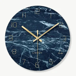 Horloge murale design en verre