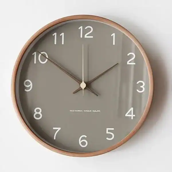 Houten wandklok met grijze of witte wijzerplaat, 25 tot 35 cm, foto 4