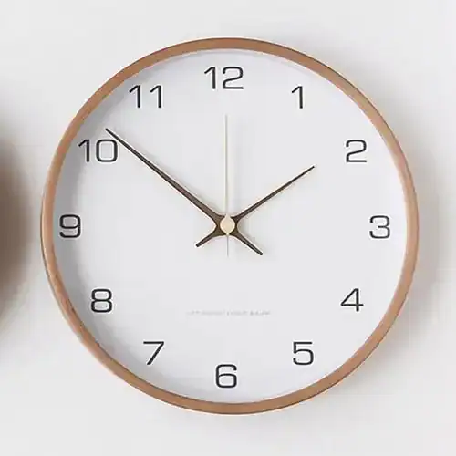 Houten wandklok met grijze of witte wijzerplaat, 25 tot 35 cm, foto 5