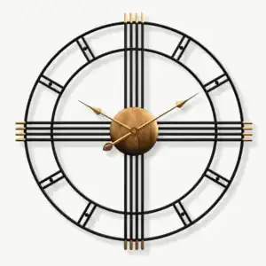 Industriële wandklok, modern en decoratief