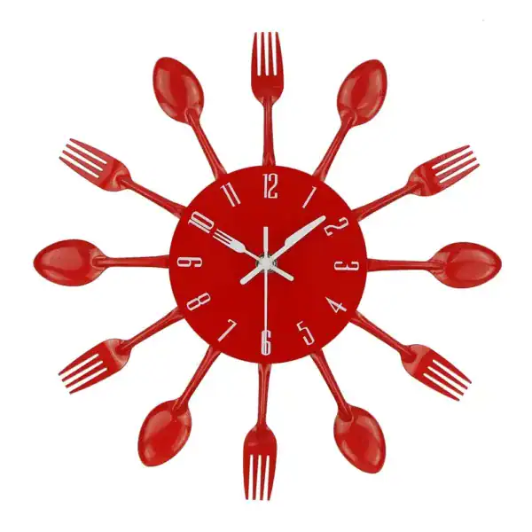 Keuken wandklok, diverse kleuren beschikbaar, foto 7