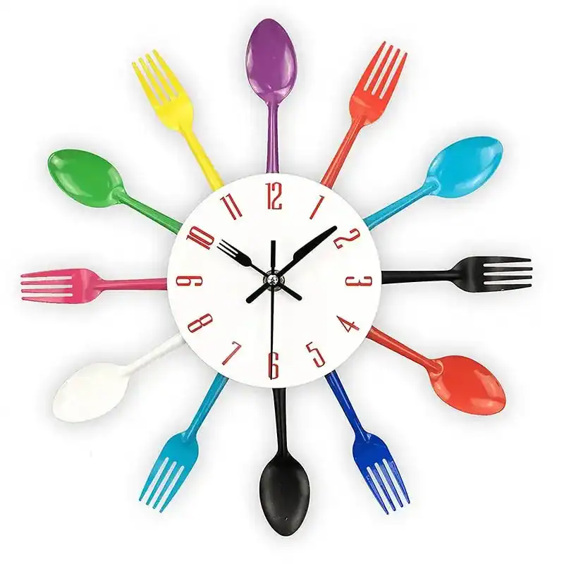 Keuken wandklok, diverse kleuren beschikbaar, foto 11