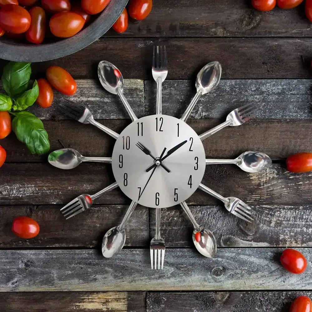 Keuken wandklok, diverse kleuren beschikbaar, foto 2