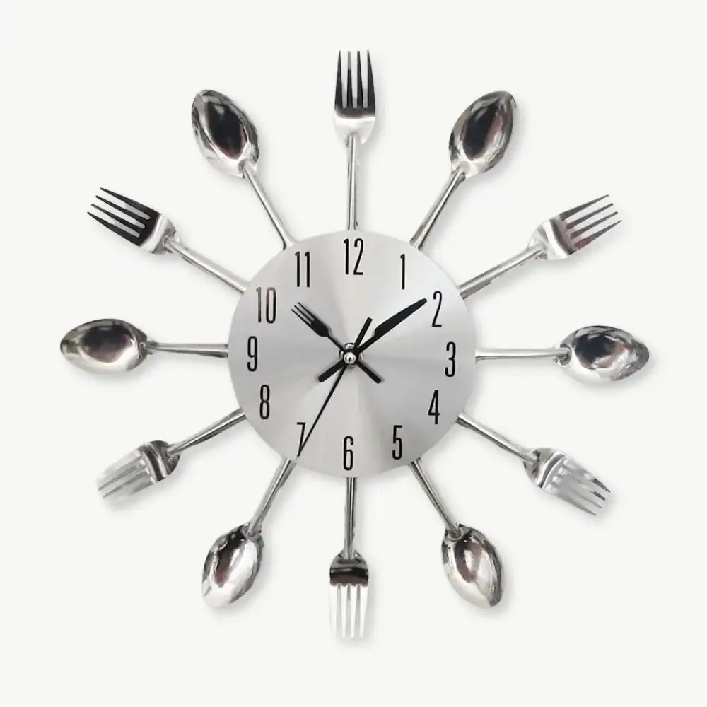 Keuken wandklok, diverse kleuren beschikbaar