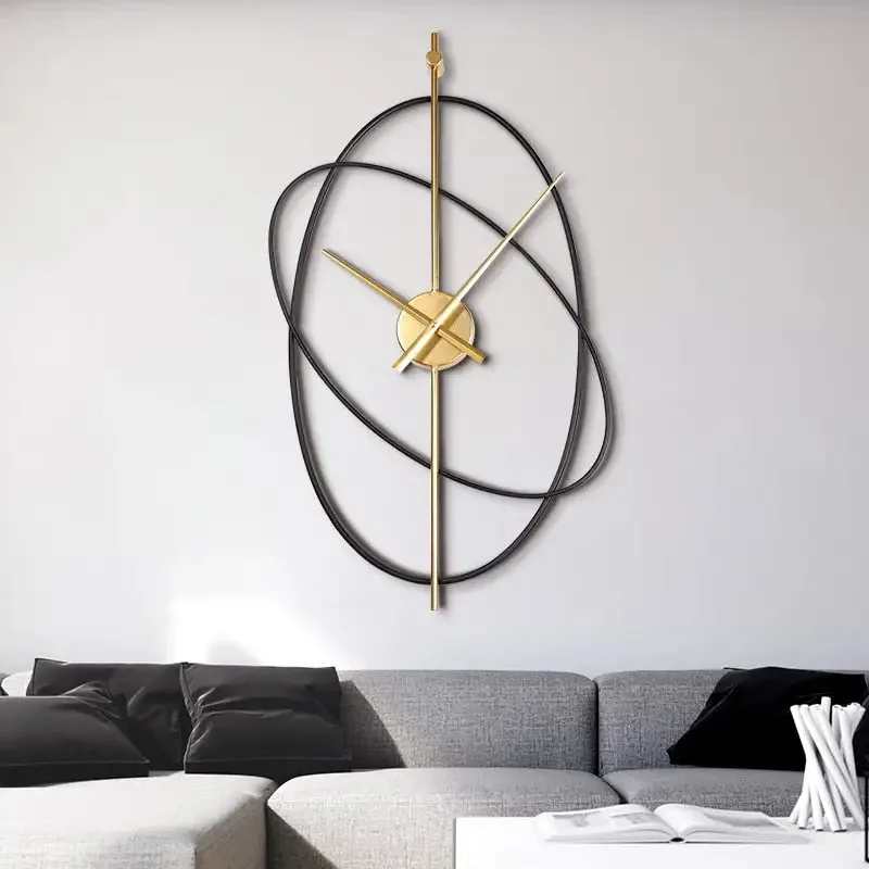 Horloge Murale Anneaux Luxe