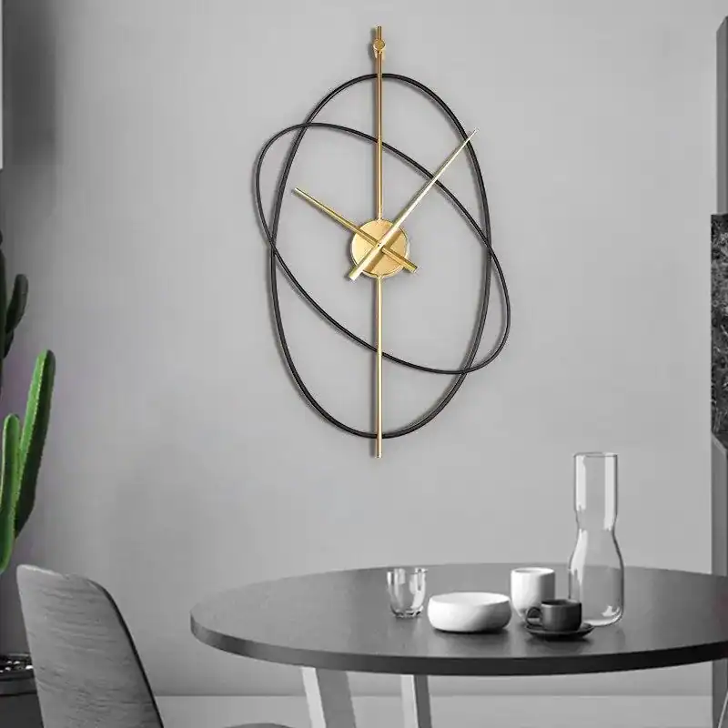 Luxe ovale wandklok, in middel of groot, foto 4