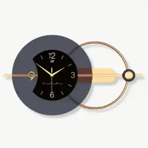 Moderne design wandklok, 80 x 38 of 100 x 48 cm