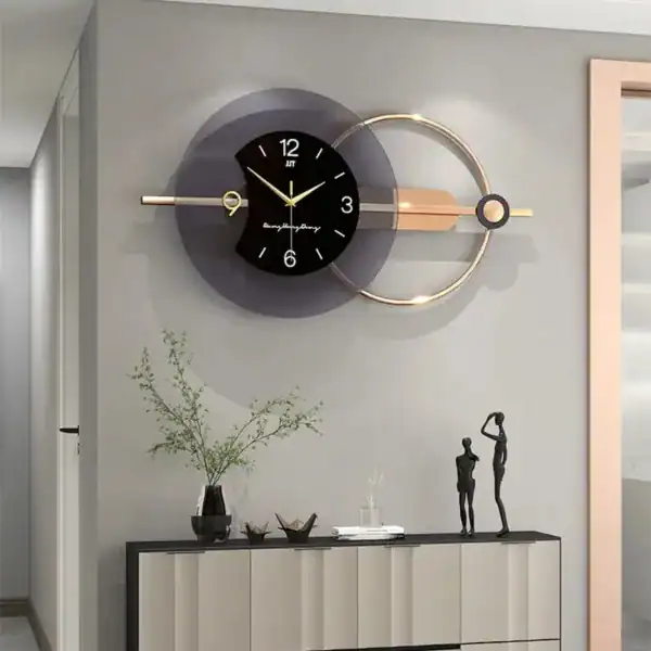 Moderne design wandklok, 80 x 38 of 100 x 48 cm, foto 5