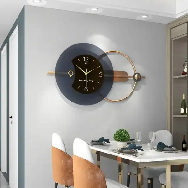 Moderne design wandklok, 80 x 38 of 100 x 48 cm, foto 6