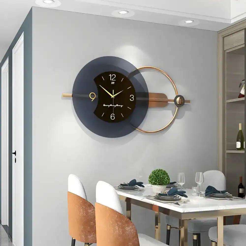 Moderne design wandklok, 80 x 38 of 100 x 48 cm, foto 6