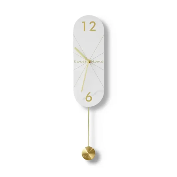 Designer wandklokken, met lange of ronde slinger