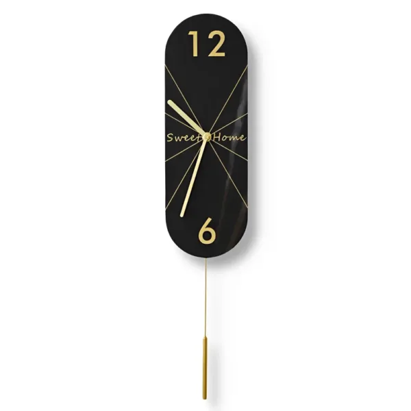 Designer wandklokken, met lange of ronde slinger
