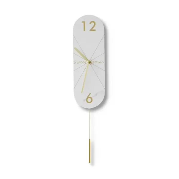 Designer wandklokken, met lange of ronde slinger