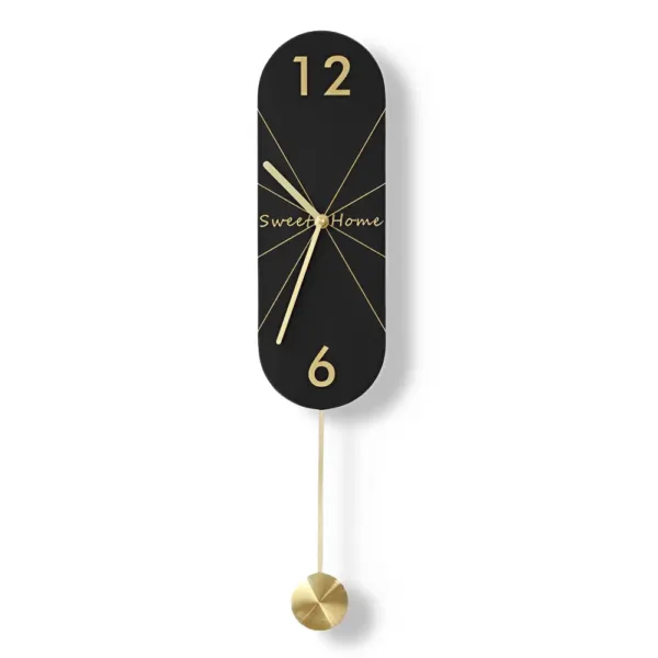 Designer wandklokken, met lange of ronde slinger