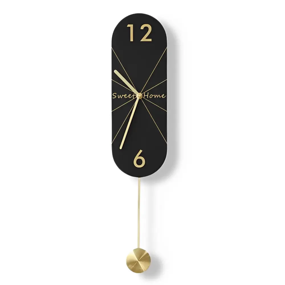 Designer wandklokken, met lange of ronde slinger