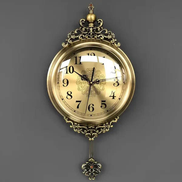Vintage retro wandklok, met Romeinse cijfers