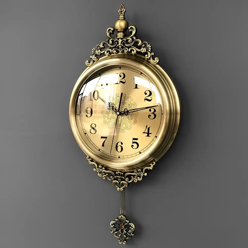 Vintage retro wandklok, met Romeinse cijfers