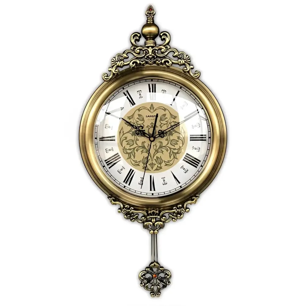 Vintage retro wandklok, met Romeinse cijfers