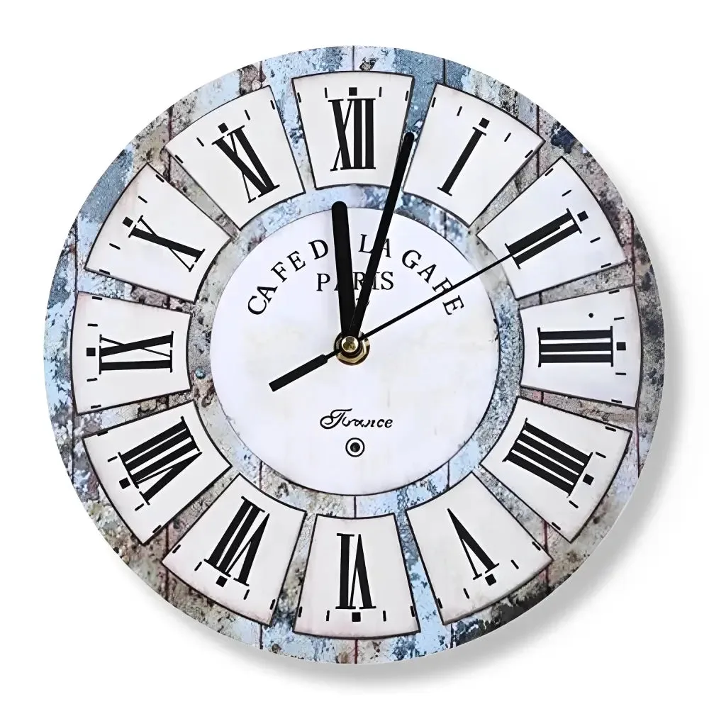 Kleine vintage wandklok met Romeinse cijfers