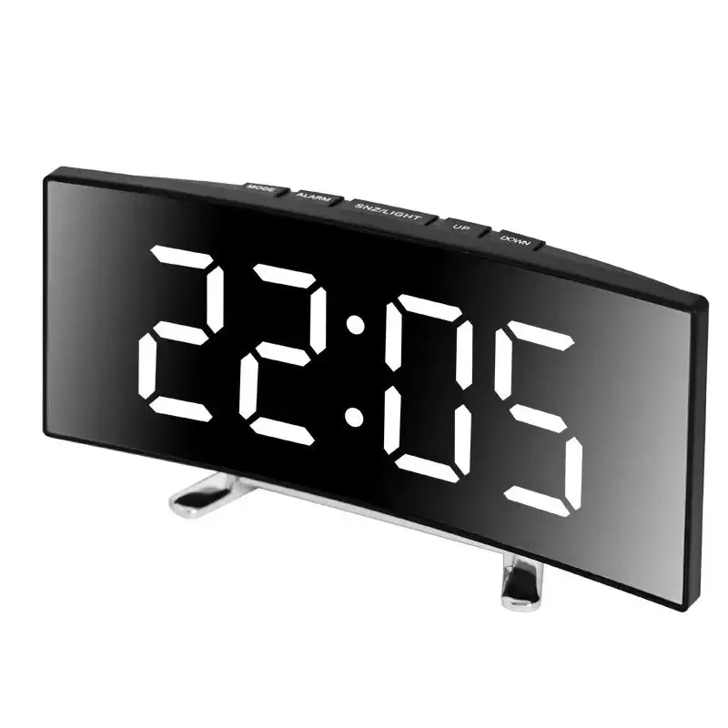 Digitale wandklok led, in wit, groen of rood