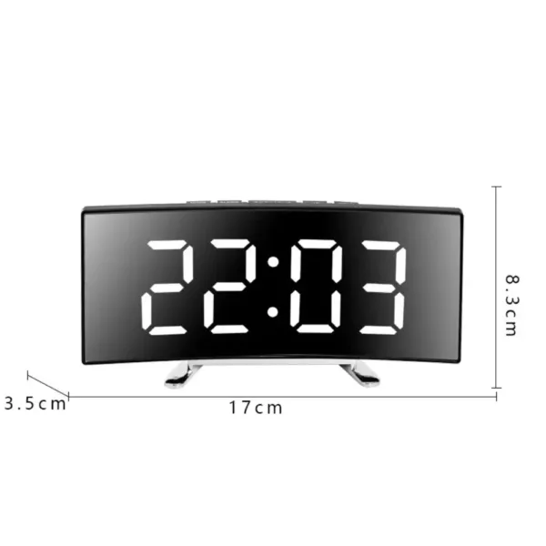Digitale wandklok led, in wit, groen of rood