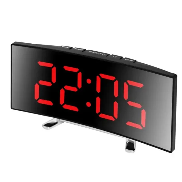 Digitale wandklok led, in wit, groen of rood