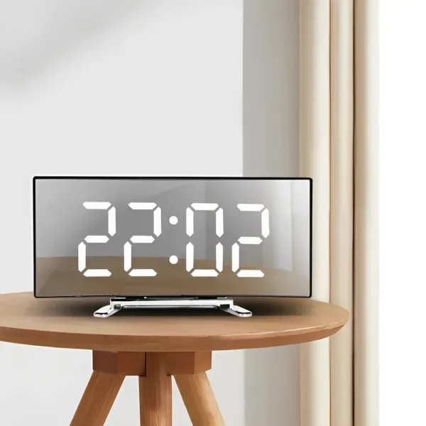 Digitale wandklok led, in wit, groen of rood