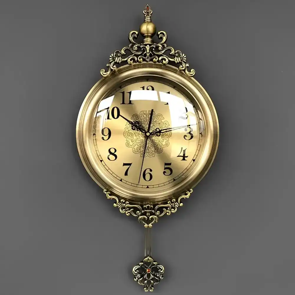 Vintage retro wandklok, met Romeinse cijfers, foto 8