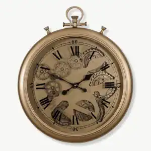 Wandklok in de vorm van een zakhorloge