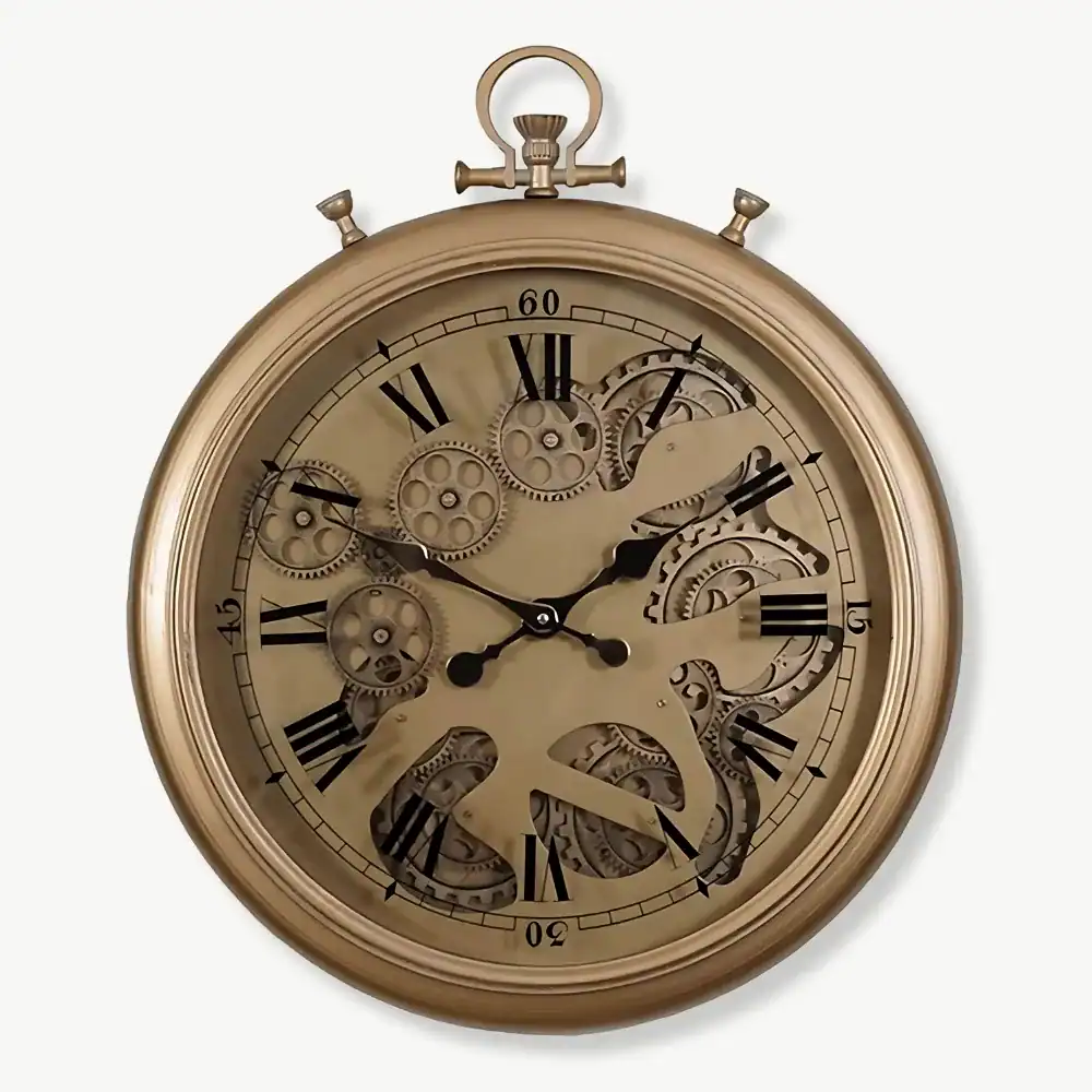 Wandklok in de vorm van een zakhorloge