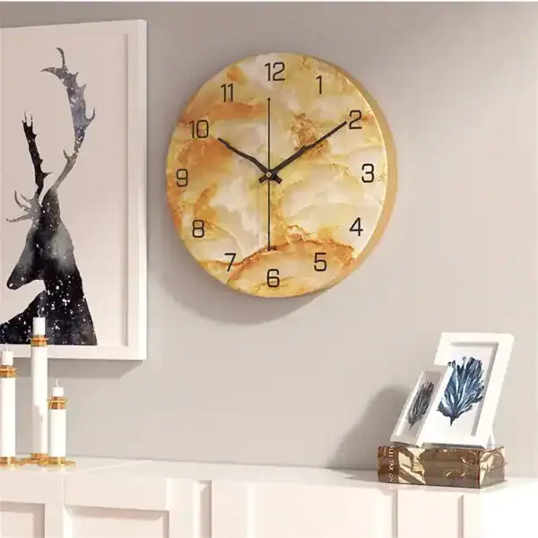 Wandklok marmer 60 cm, in diverse kleuren, foto 10