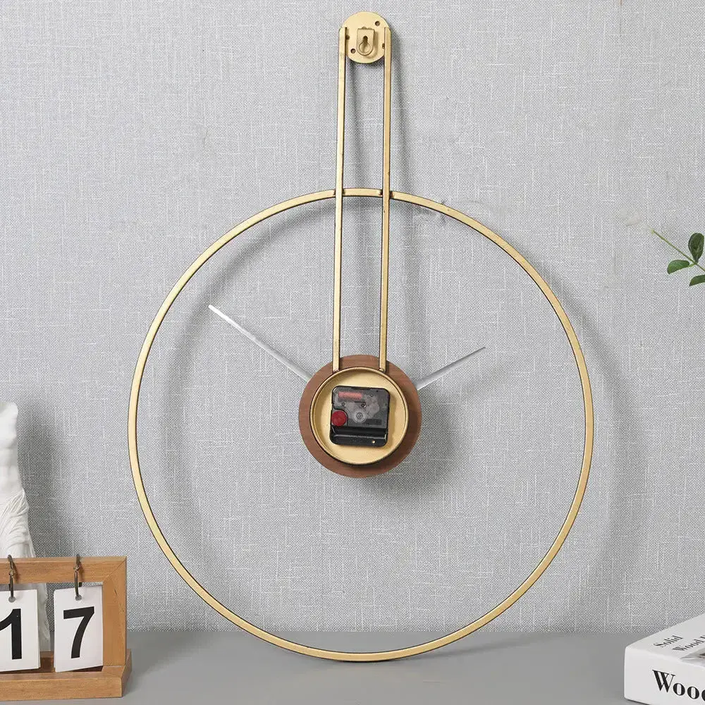 Pendule wandklok, metalen klok in zwart, goud of zilver, foto 7