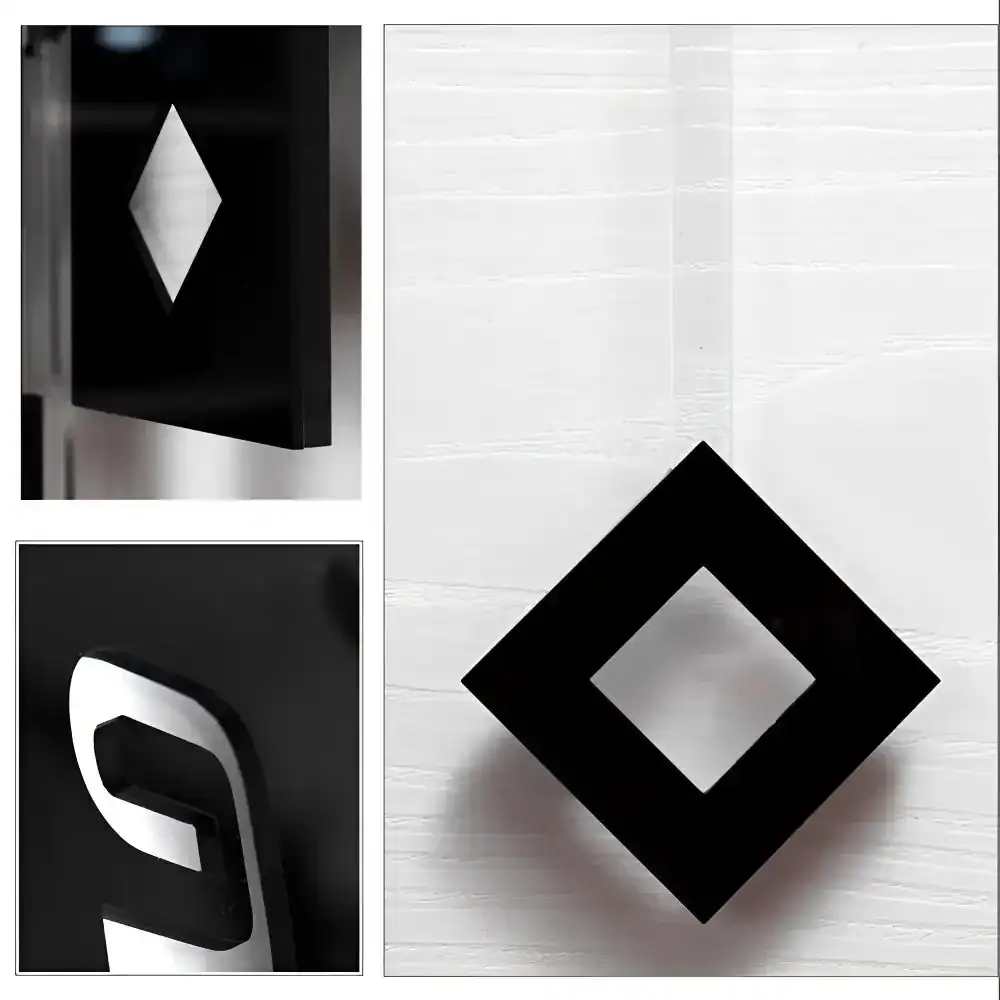Wandklok met slinger, modern in drie panelen, foto 5