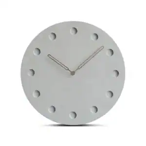 Wandklok minimalistisch, beton met opengewerkte wijzers