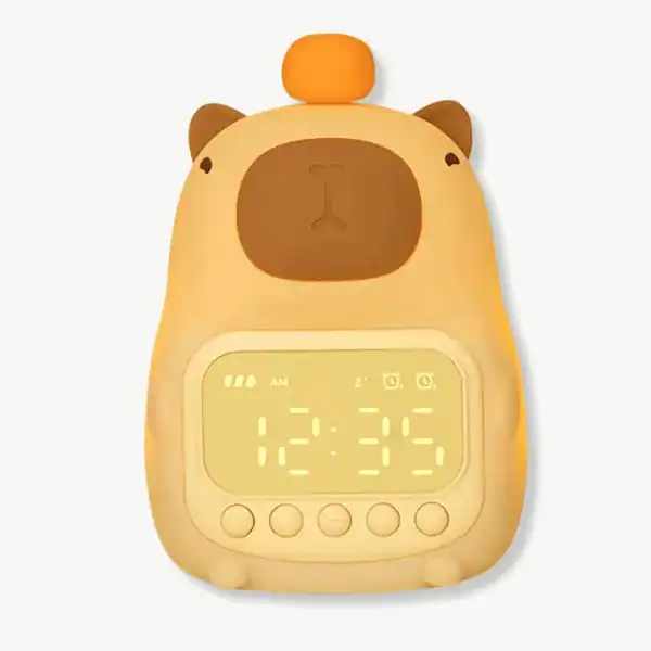 Wekker peuter, capybara ontwerp